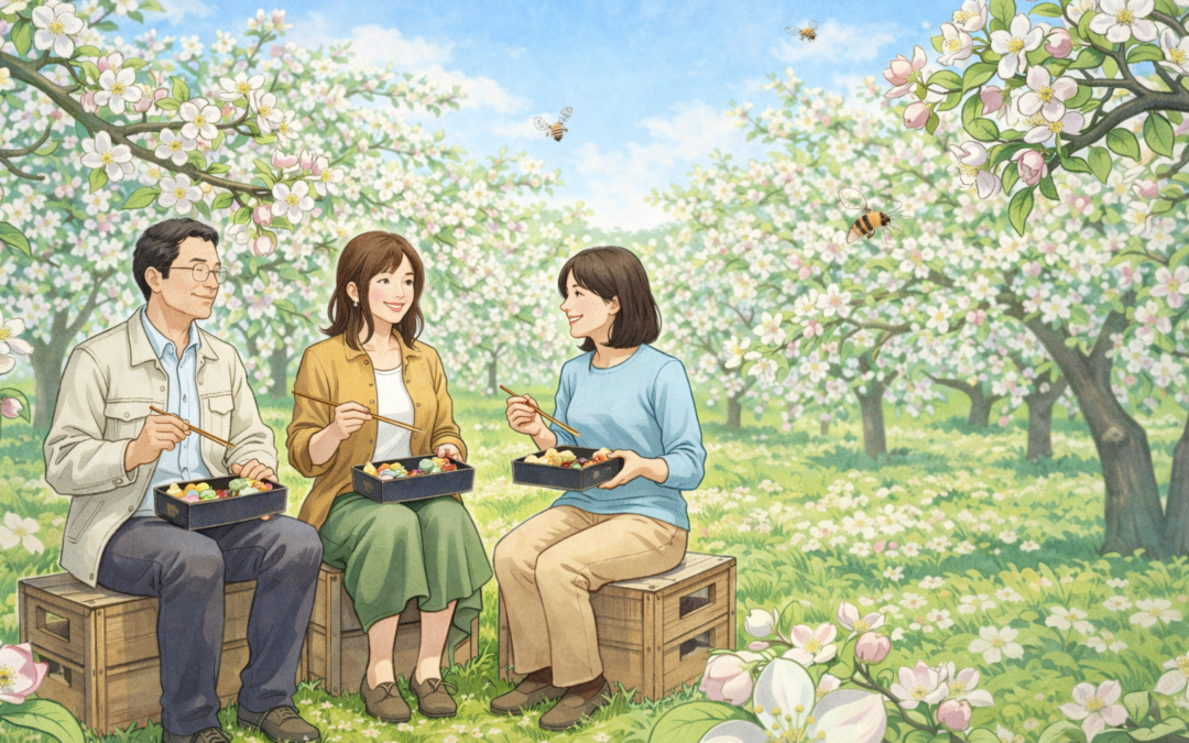 マメコバチの目線で津軽を歩く