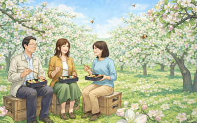 マメコバチの目線で津軽を歩く